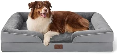 Bedsure Orthopedic Dog Beds Large Sized Dog Washable Original Des...